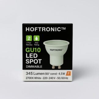 Hoftronic GU10 LED Spot – Dimbaar – 345 lumen – 2700K Warm Wit